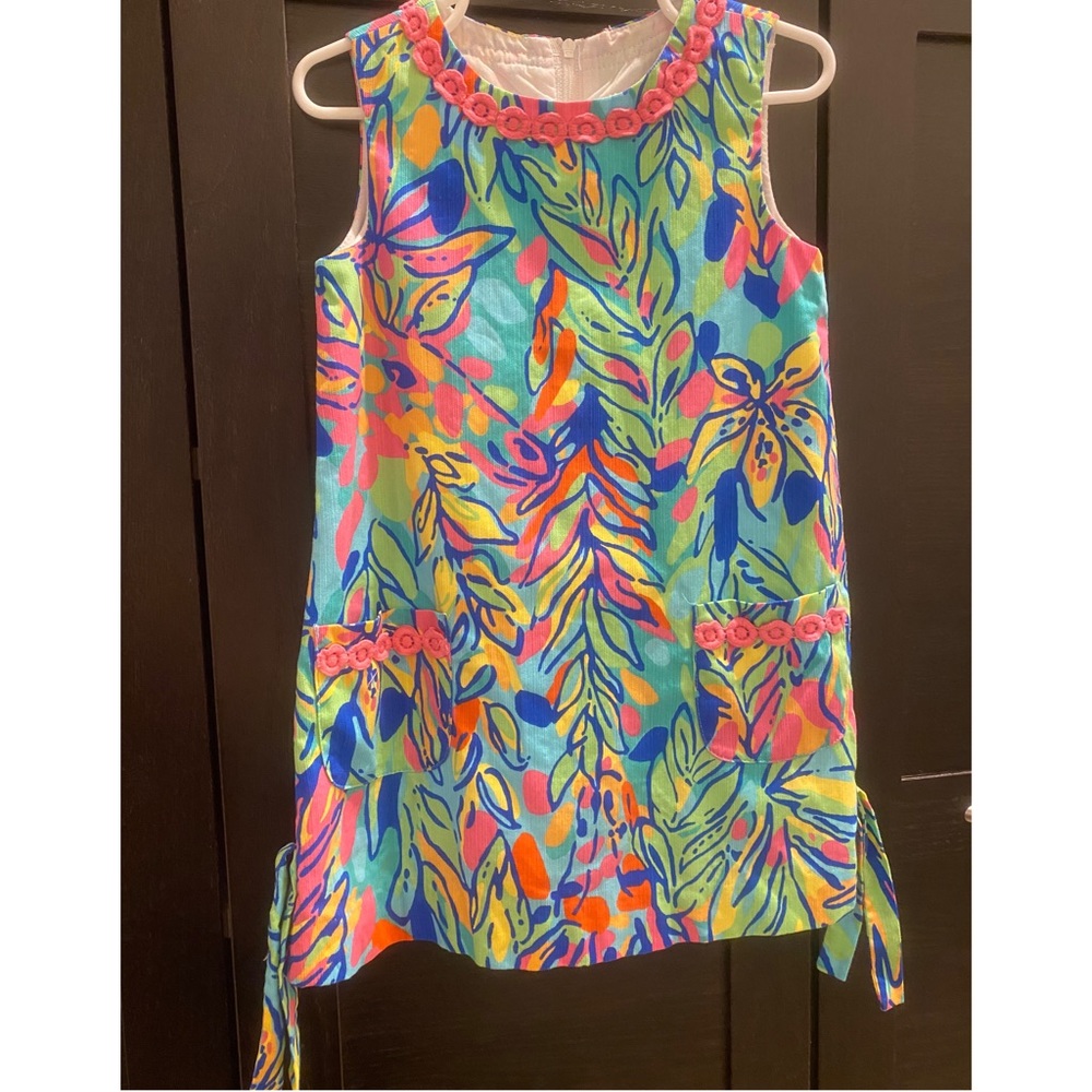 Lilly Pulitzer girls Hot Spot Shift dress size 4